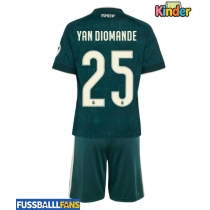 Real Madrid Yan Diomande #25 Auswärts Trikotsatz Kinder 2026-27 Kurzarm (+ Kurze Hosen)